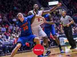 Coleby being held by Gators