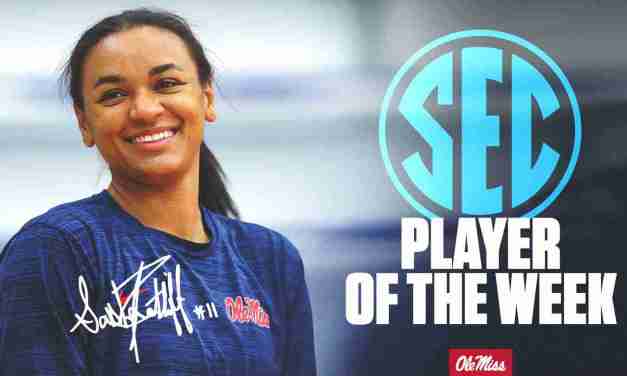 Volleyball’s Ratliff Named SEC Player of the Week